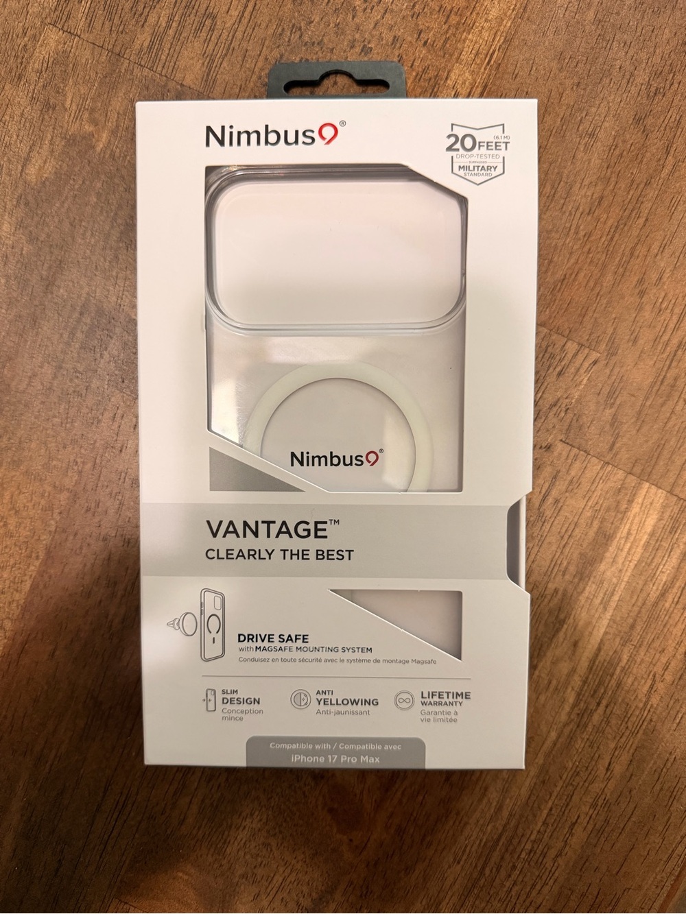 Vantage Clear Magnetic Phone Case - White